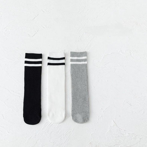 Children's Stockings Fall/Winter Striped Straight Stockings